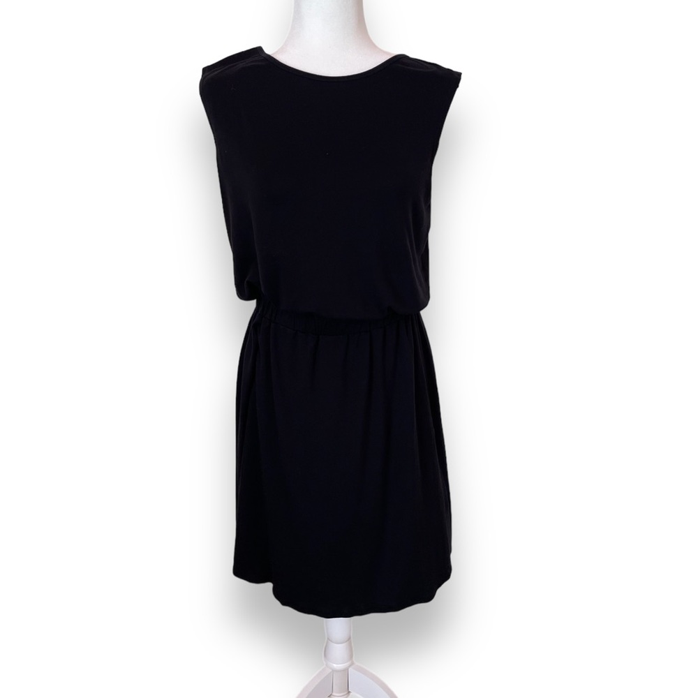 Athleta Little Black Tee Dress with Crisscross Back.  EUC